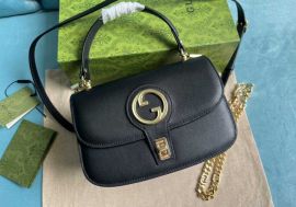 Gucci Black Leather Blondie Small Top Handle Bag 735101
