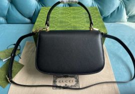 Gucci Black Leather Blondie Small Top Handle Bag 735101