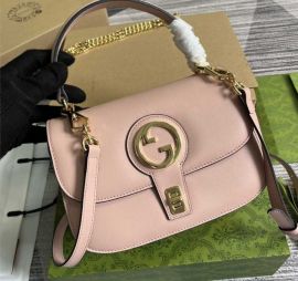 Gucci Pink Leather Blondie Small Top Handle Bag 735101