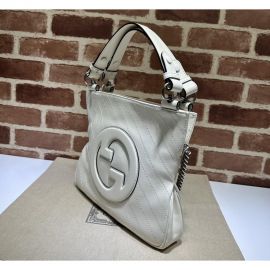 Gucci Blondie Small Tote Shoulder Bag White Leather 751518