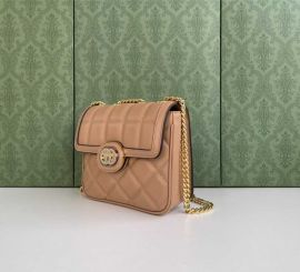 Gucci Deco Mini Shoulder Bag Rose Pink Leather 741457