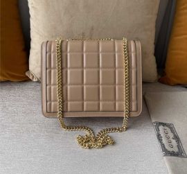 Gucci Deco Small Shoulder Rose Beige Leather Bag 740834