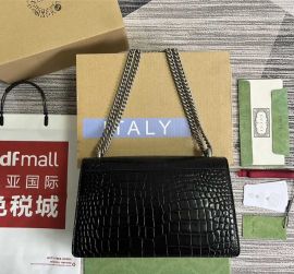 Gucci Dionysus Black Crocodile Small Shoulder Bag 400249