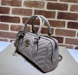 Gucci GG Marmont Nude Matelasse Chevron Leather Small Top Handle Bag 746319