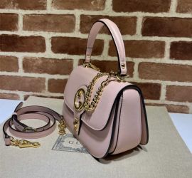 Gucci Light Pink Leather Blondie Top Handle Bag 735101