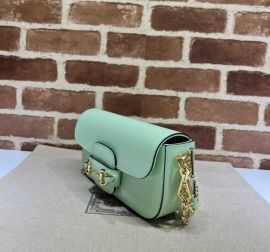 Gucci Horsebit 1955 Light Green Leather Shoulder Bag 735178