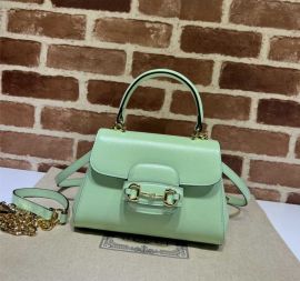 Gucci Horsebit 1955 Mini Bag Mint Green Leather 703848