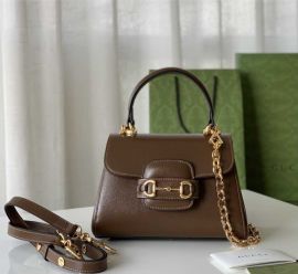 Gucci Horsebit 1955 Mini Leather Bag Brown 703848