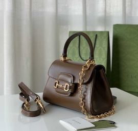 Gucci Horsebit 1955 Mini Leather Bag Brown 703848