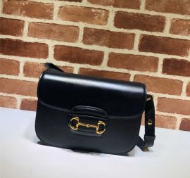 Gucci Horsebit 1955 Shoulder Bag Black Leather 602204