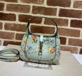 Gucci Jackie 1961 Mini Hobo Shoulder Bag with Higuchi Yuko Floral 637091