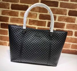 Gucci MicroGuccissima Medium Joy Tote Bag Black GG Signature Leather 449647
