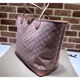 Gucci Ophidia GG Canvas Large Tote Bag Pink 741424