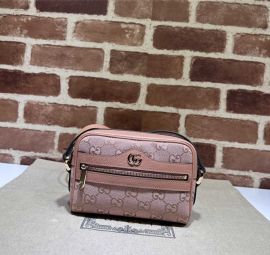 Gucci Ophidia GG Canvas Mini Crossbody Bag Pink 574493