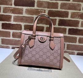 Gucci Ophidia GG Canvas Small Tote Bag Pink 547551