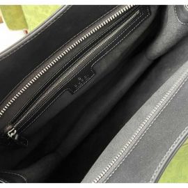 Gucci Petite Black Leather GG Small Tote Bag 745918