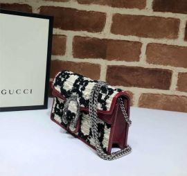 Gucci White Dionysus GG Tweed Small Shoulder Bag 476432