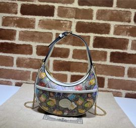 Gucci x Pikarar GG Marmont Kawaii Half Moon Shaped Mini Hobo Shoulder Bag 699514