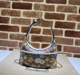 Gucci x Pikarar GG Marmont Kawaii Half Moon Shaped Mini Hobo Shoulder Bag 699514