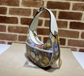 Gucci x Pikarar GG Marmont Kawaii Half Moon Shaped Mini Hobo Shoulder Bag 699514