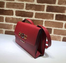 Gucci Zumi Leather Small Shoulder Bag Red 576388