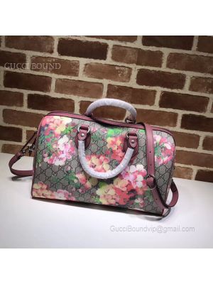 Gucci GG Supreme Guccissima Convertible Boston Bag Blooming 409527