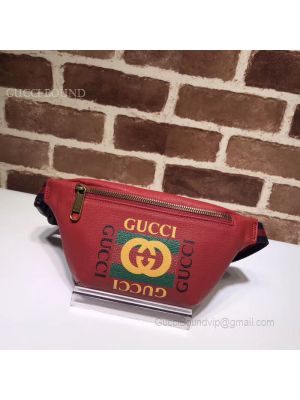 Gucci Print Small Belt Bag Red 527792