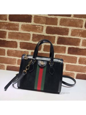 Gucci Ophidia Small Suede Tote Bag Black 547551