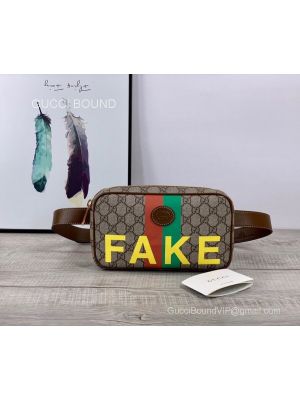 Gucci 'Fake/Not' print belt bag 602695 213111