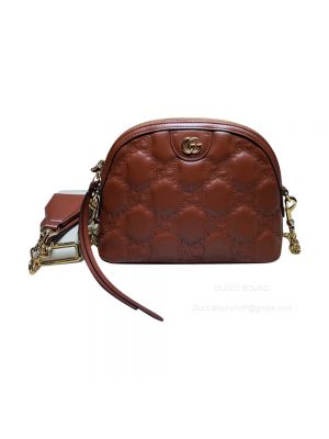 Gucci Red GG Matelasse Leather Shoulder Bag 702229