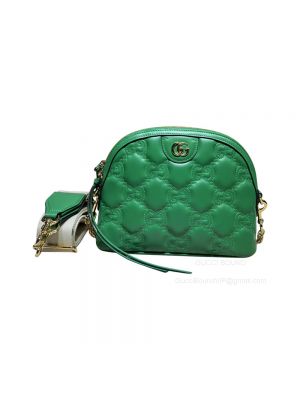Gucci Green GG Matelasse Leather Shoulder Bag 702229