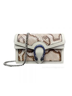 Gucci Dionysus Super Mini Snakeskin Bag in Beige 476432