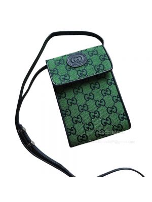Gucci Green GG Marmont Multicolor Mini Bag 657582