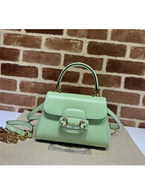 Gucci Horsebit 1955 Mini Bag Mint Green Leather 703848