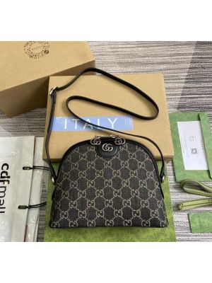 Gucci Small Ophidia Black Denim GG Canvas Shoulder Bag 499621